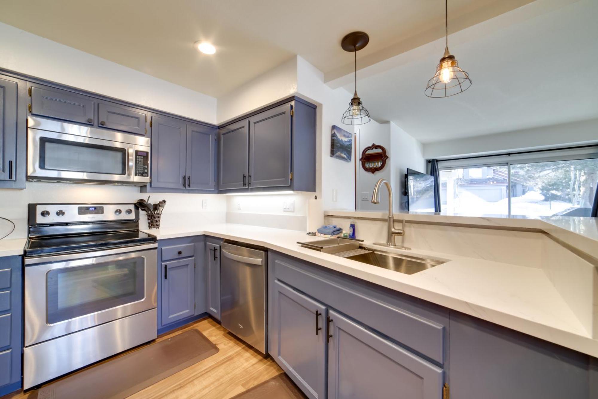 Snowcreek Resort Condo With Deck At Mammoth Mountain 马姆莫斯湖 外观 照片